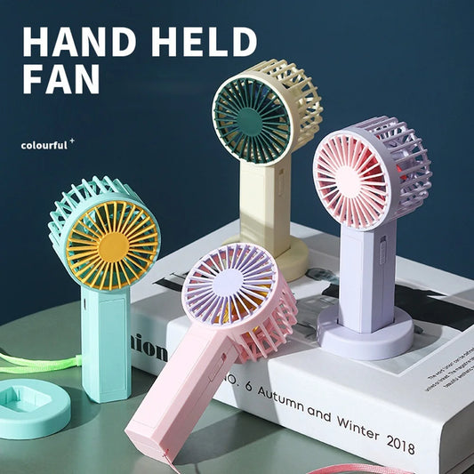 Mini Handheld Fans with Lithium Battery, USB Powered Personal Fan, Small Fan with Night Light. Portable Fan Mini Portable Air Conditioner