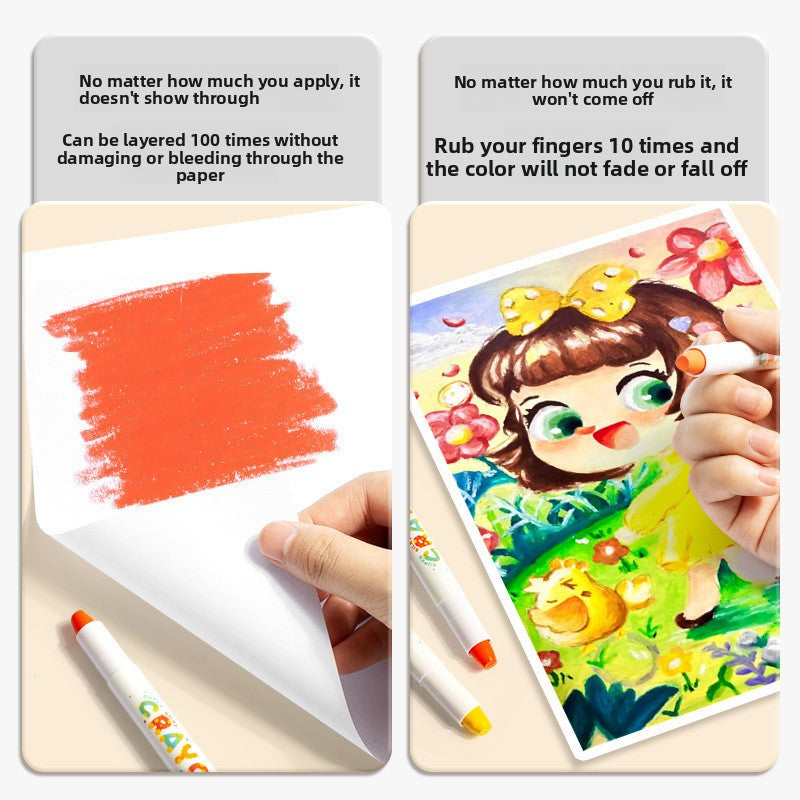 Washable Crayons Oil Pastels