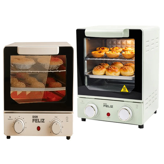 15L Compact Vertical Oven with Transparent Glass Door, Adjustable Temperature Control, 60 Minute Timer, 235X24