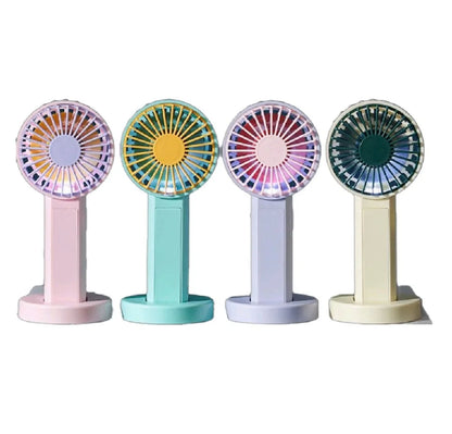 Mini Handheld Fans with Lithium Battery, USB Powered Personal Fan, Small Fan with Night Light. Portable Fan Mini Portable Air Conditioner