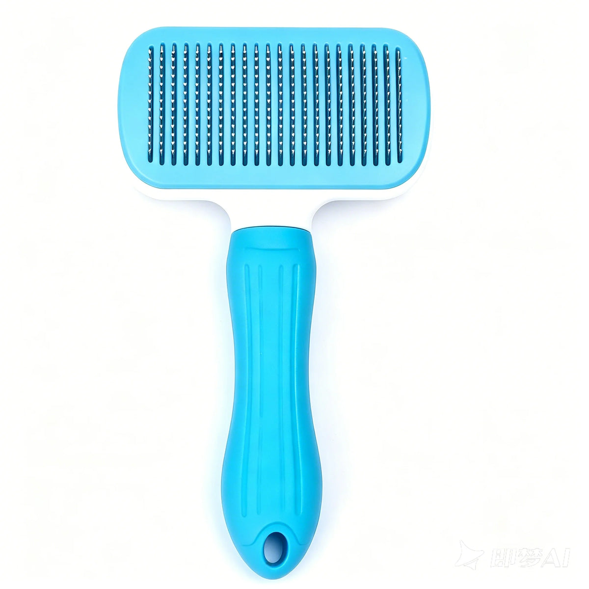 Juego de 2 cepillos autolimpiables anti-Ming para perros/gatos con agujas finas