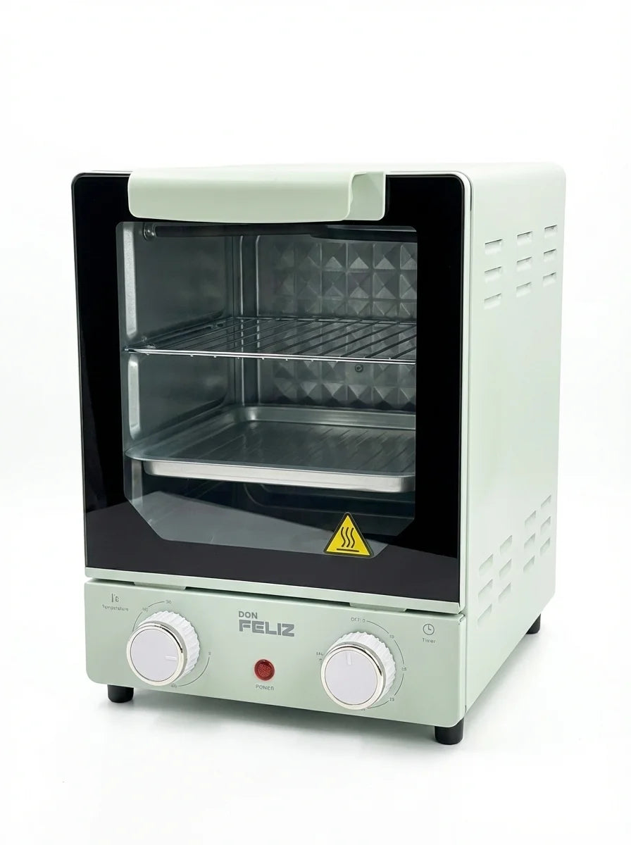 15L Compact Vertical Oven with Transparent Glass Door, Adjustable Temperature Control, 60 Minute Timer, 235X24