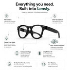 Smart AI Translation Glasses with Touch Control and HD Camera