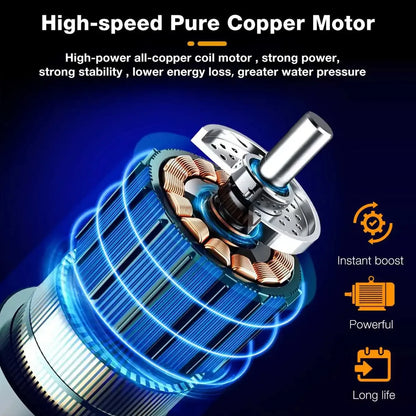 100Bar High Pressure Spray Car Washer Gun Cordless Rechargeable Washing Gun Powerful Car Cleaning Machine for Makita Battery Pin