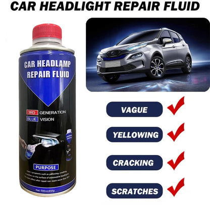 Car Headlight Polish Restoration Kit Car Headlight Repair Renovation Kit Headlamp Liquid Polymer Auto Tool Set