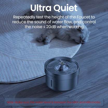 ROJECO Stainless Steel Pet Drinking Fountain Automatic Cat Water Fountain Smart Pet Water Dispenser for Dog Cat Drinking Supply