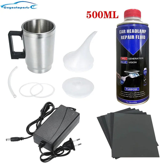 Car Headlight Polish Restoration Kit Car Headlight Repair Renovation Kit Headlamp Liquid Polymer Auto Tool Set