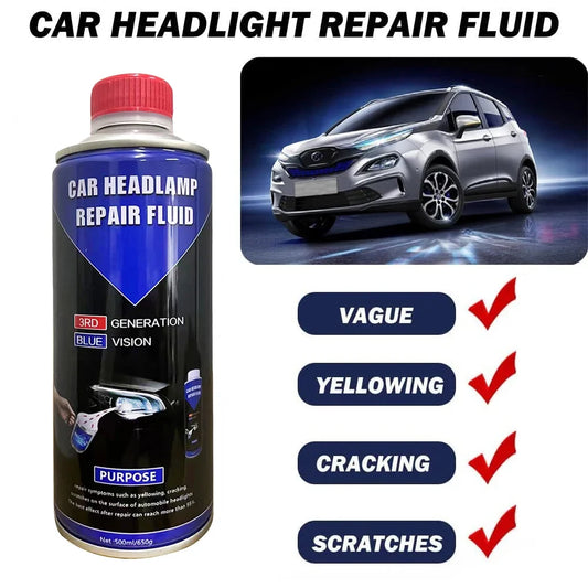 Car Headlight Polishing Kit Headlights Restoration Liquid Polymer Car Headlamp Renovation Repair Clean Kit Automobile Tool