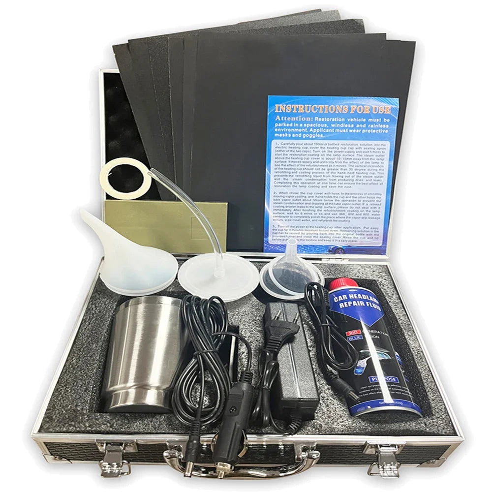 Car Headlight Polish Restoration Kit Car Headlight Repair Renovation Kit Headlamp Liquid Polymer Auto Tool Set