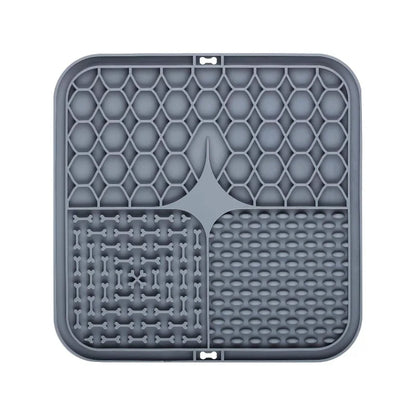 Pet Lick Silicone Mat Slow Feeder Dog Food Plate Bathing Distraction Sucker Training Feeder for Dogs Kitchen Supplies