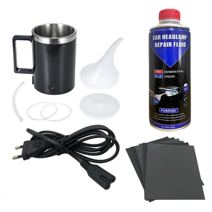 Car Headlight Polishing Kit Headlights Restoration Liquid Polymer Car Headlamp Renovation Repair Clean Kit Automobile Tool