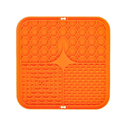 Pet Lick Silicone Mat Slow Feeder Dog Food Plate Bathing Distraction Sucker Training Feeder for Dogs Kitchen Supplies